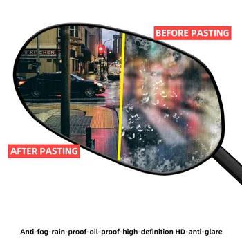 Za NIU M+ M1Mqi+ skuter rearview mirror film nič dokaz zaščitno folijo Električni avtomobil reflektor dež dokazilo film Duh Zver - Slike 2  